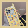 Custard Cheese Big Brother Square Emoji Chain Apple Iphone14 14plus 14pro 14promax 13Promax 12Pro Mobile Phone Case Suitable for IPhone11 XR 11 Pro X Xr Xs Max 7 8 Plus Soft Shell Transparent. 