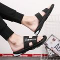 MIAO-JI 2024 [Ready Stock] Selipar Men's Sandals Size 39-44 EVA Trend Slipper Man Outoor walking Sandal flip flop fashion Slippers men casual slippers sports sandals beach shoes Super-me. 