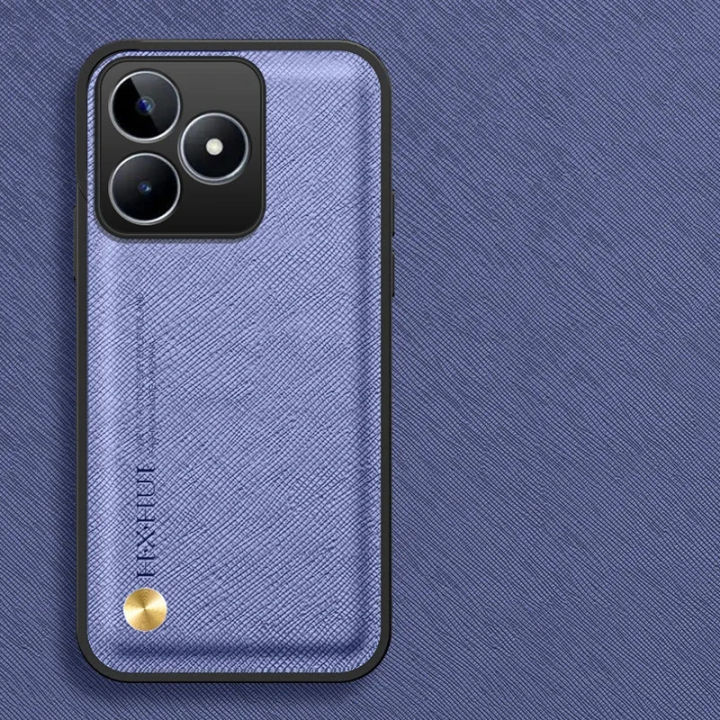 lthmy for Realme C61 Phone Case Matte Full Protection Leather Case Soft Case Edge Back Cover