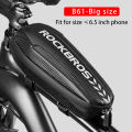 ROCKBROS Hard Shell Front Frame Tube Bike Bag Rainproof MTB Road Folding Saddle Bag Multifunctional Large Capacity Bicycle Bag. 