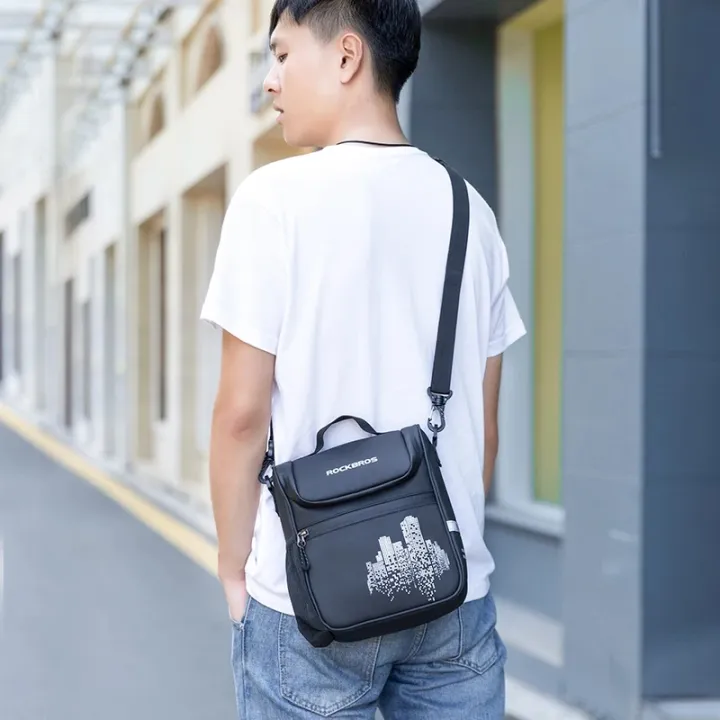 ROCKBROS%20Bicycle%20Bag%20Bike%20Frame%20Bag%20Front%20Tube%20Pocket%20Shoulder%20Pack%20Waterproof%20Handlebar%20Bag%20-%20Image%203