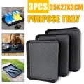 3pcs Multi-Purpose Boot Mat Tray Wet Shoe Mat 3 Washable Home Garden - a. 
