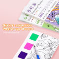 Painting 12 Sheets Book Gouache Graffiti Picture 1 Pen Coloring Water Drawing Books Set Kids Toys Gifts. 