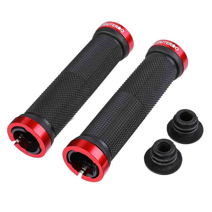 %E3%80%90%E3%80%91OUTERDO%202%20New%20pcs%20Rubber%20handle%20for%20mountain%20bike%20handle%20Mountain%20Bicycle%20Cycling%20Lock-On%20Handlebar%20Grips%20Anti-skid%20Fit%20Mountain%20Bike%20/%20Electric%20Vehicles%20/%20Highway%20Car%20-%20Red%20-%20Image%208