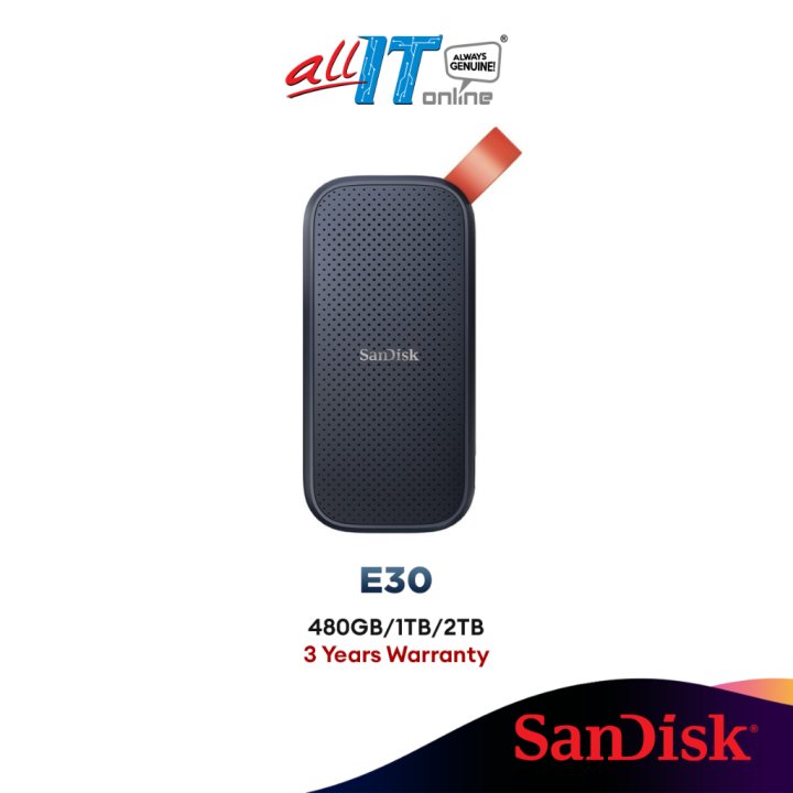 New specials SanDisk Extreme Portable USB 3.2 Gen 2 SSD (480GB / 1TB / 2TB) E30 R:520MB/800MB/S External Solid State Drive