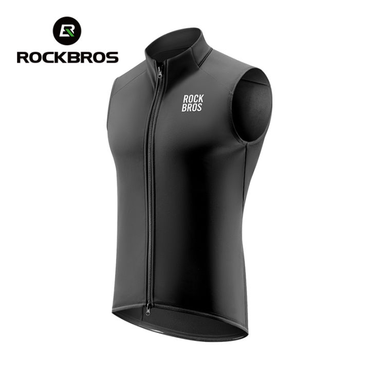 ROCKBROS Fleece Cycling Vest Warm Windproof Lightweight Sports Vest Autumn Winter Unisex Fishing Ski Cycling Motorcycle Riding Clothing