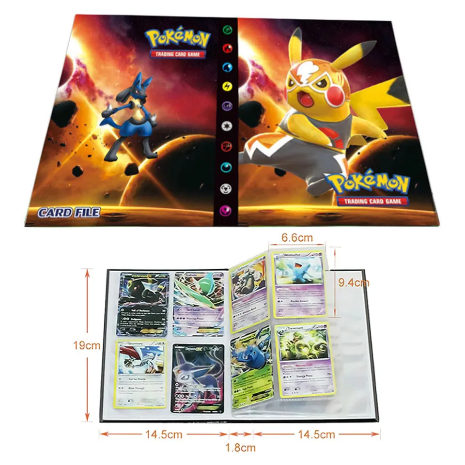 big-discount pokemon card holder album pokemon album card for Children  Collection Folder Bluesky Pikachu Binder Folder Cards Album Book Pokemon  Cards Album Game Cards Album Card Holder | Daraz.com.bd
