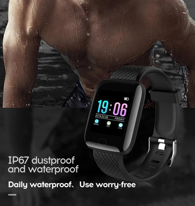 Smart Watch D116 PLUS Smart Bracelet Fitness Band Waterproof