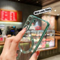 CrashStar Films MagSafe Transparent Soft Plating Case For Samsung Galaxy S24 S23 S22 Ultra S21 Plus Wireless Charging Phone Casing With Full Cover Camera Lens Protection Hot Sale. 