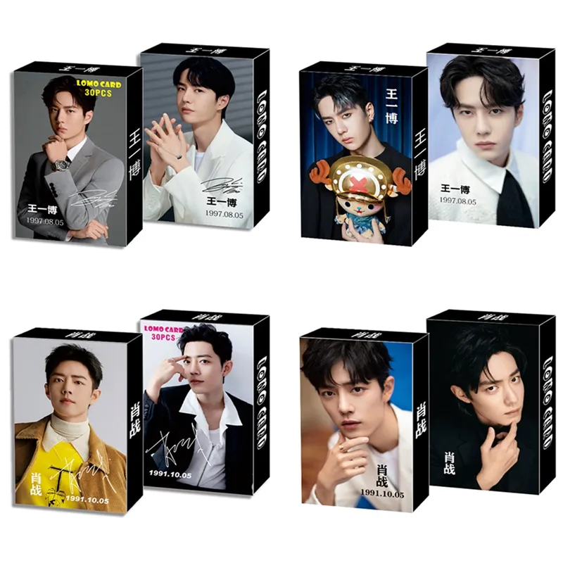 王一博 ミニカード lomo 100枚 陳情令 王一博 LOMO缶 40枚入り パリPARIS