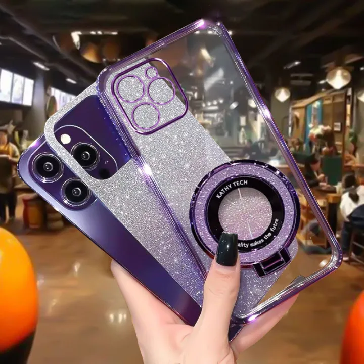 For%20OPPO%20A3%204G%20/%20OPPO%20A3x%204G%20Back%20Cover%20with%20Stand%20Holder%20Luxury%206D%20Plating%20Shiny%20Glitter%20Stylish%20Girls%20Phone%20Case%20Clear%20Soft%20Silicone%20Full%20Camera%20Protection%20Cases%20Pouch%20-%20Image%204