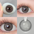 [Dubai&New Arrivals] Magister Lens Doll Eyes 14.2mm Russo Colored Contact Lenses Brown Gray Makeup. 