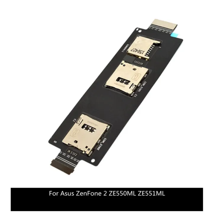 Repair%20Parts%20For%20ASUS%20ZenFone%202%205.5%20Inch%20ZE551ML%20ZE550ML%20SIM%20Card%20Reader%20Holder%20Connector%20Slot%20Flex%20Cable%20-%20Image%202