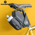 ROCKBROS Bike Saddle Bag With Water Bottle Pocket Waterproof Reflective MTB Bicycle Portable Seatpost Tail Bag. 