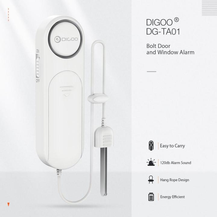 DIGOO DG-TA01 Bolt Tools DIY Door and Window Personal Sensor Alarm Mini ...