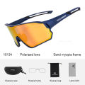 ROCKBROS bicycle polarized glasses colorful motorcycle cycling outdoor sunglasses myopia windproof eye-wear goggles unisex for Road BMT. 