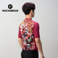 ROCKBROS Men's Cycling Jersey Elastic and Breathable Short Sleeve Shirt Dragon Elements Cycling Top 3 Pockets And Smooth YKK Zipper Cycling Wear Sport Clothing. 