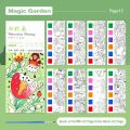 Painting 12 Sheets Book Gouache Graffiti Picture 1 Pen Coloring Water Drawing Books Set Kids Toys Gifts. 