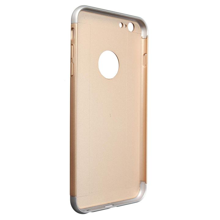 i6%206S%204.7/%20Plus%205.5%20Original%20Brand%201:1%20Slim%20Back%20Hard%20Armor%20Case%20for%20Apple%20iphone%206%206S%20/Plus%20Shockproof%20Matte%20Cover%20Logo%20Hole%20-%20Gold%20-%20Image%203