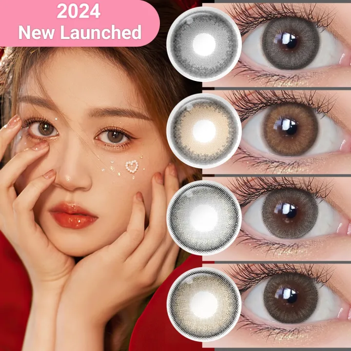 [Dubai&New Arrivals] Magister Lens Doll Eyes 14.2mm Russo Colored Contact Lenses Brown Gray Makeup