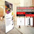 2 Sizes HOT SELL X Banner Display Stand Travel Trade Show Advertising Tripod Storage Bag - Silver. 
