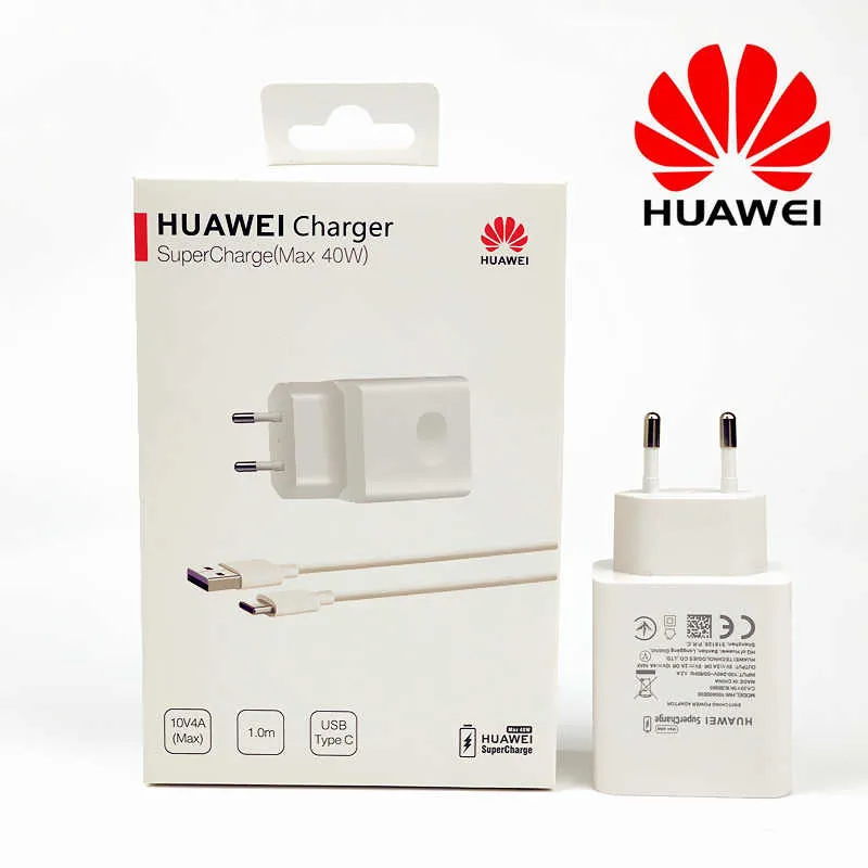 For HUAWEI P30 Pro Fast Charger (40W Max) Supercharge Type C
