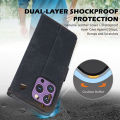 Phone Flip Cover for Realme Note 50 4G Back Cover RFID Blocking Bumper Soft Silicone Card Holder Leather Texture Bracket for Realme Note 50 Phone Casing. 
