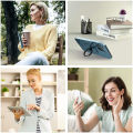 Diamond Cell Phone Ring Holder Stand Transparent Finger Grip Clear 360° Degree Rotation Kickstand Compatible iPhones. 