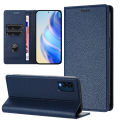 lthmy for BLU View Speed 5G B1550VL Leather Flip Case Litchi Grain Wallet Style with Card Holder Stand Phone Case. 
