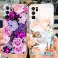 Opop / Colorful wers Painted Cover Soft Silicone Phone Case For Oppo A16 A16s Casing 6.52''. 
