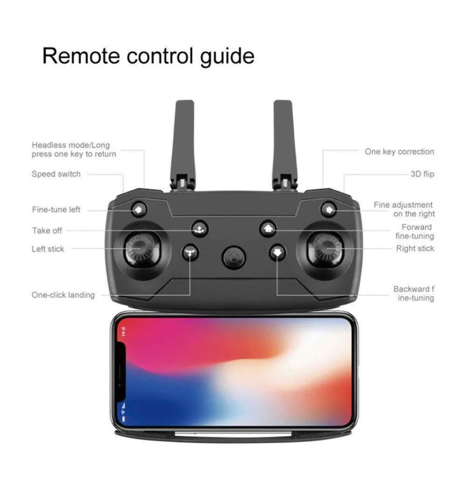 Remote Control Eachine E58 Headless Mode WIFI FPV 720 HD
