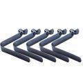 5PC Silver Kayak Paddle Tent Pole Push Button Spring Snap Clip Locking Tube Pin Water Sports Rowing Boats Durable - Solid single head. 