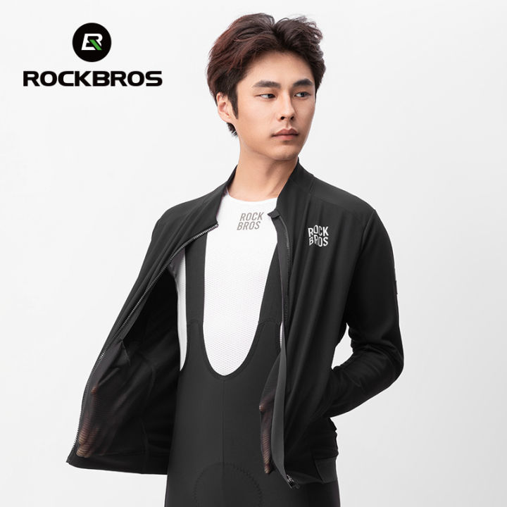 ROCKBROS%20Men's%20Cycling%20Windproof%20Fleece%20Jacket%20Autumn%20Winter%20Windproof%20MTB%20Road%20Bike%20Top%20Long%20Sleeves%20Warm%20Sport%20Coat%20With%202%20Widened%20Pockets%20Bicycle%20Clothing%20-%20Image%202