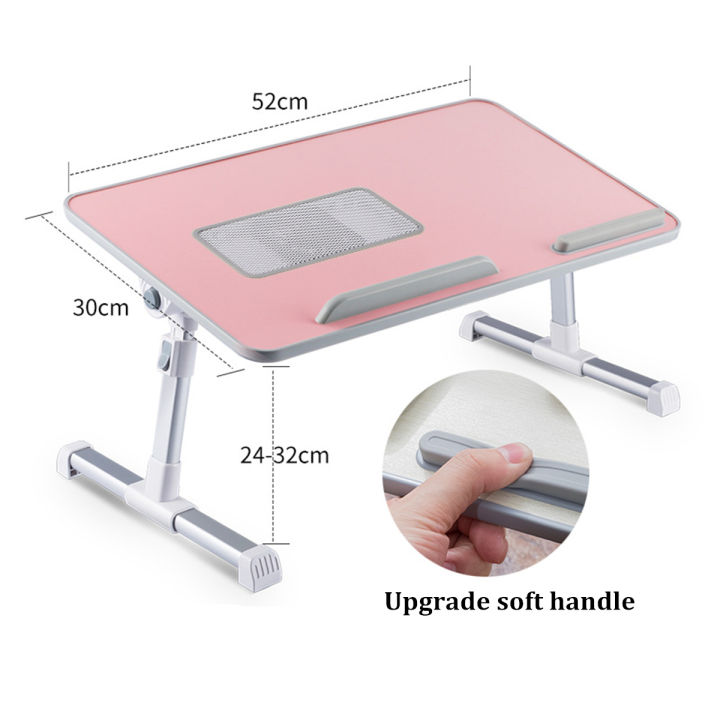 Adjustable Portable Folding Laptop Desk Aluminum Alloy Table Stand Bed ...