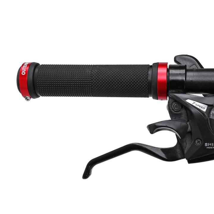 %E3%80%90%E3%80%91OUTERDO%202%20New%20pcs%20Rubber%20handle%20for%20mountain%20bike%20handle%20Mountain%20Bicycle%20Cycling%20Lock-On%20Handlebar%20Grips%20Anti-skid%20Fit%20Mountain%20Bike%20/%20Electric%20Vehicles%20/%20Highway%20Car%20-%20Red%20-%20Image%204