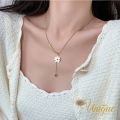 UNIQUE Simple INS Ladies Pendant Necklace Korean Style HOT Rantai Leher Kalung Loket Sale Jewelry Set Accessories Gift. 