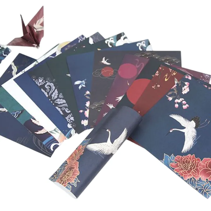 %E3%80%90ALLGOOD%E3%80%9170pcs/set%20Chinese%20Style%20Tide%20Crane%20Origami%20Square%20Color%20Paper%20Printing%20Children's%20DIY%20Handmade%20Paper%20Scrapbooking%20Decoration%20-%20Image%204
