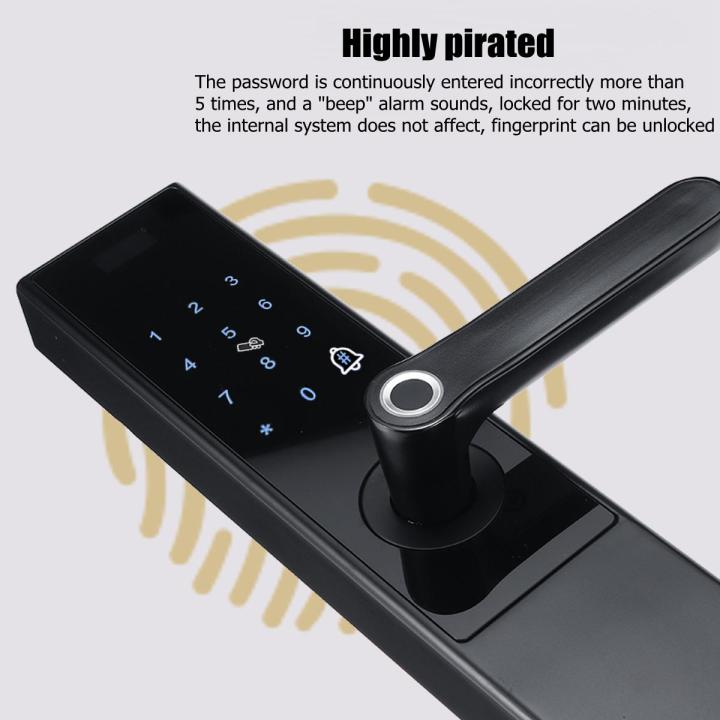 Swipe Lock Clock In Smart Lock HOT SELL Intelligent Fingerprint/Password/Swipe/Key/APP ...