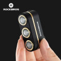 ROCKBROS 3-Color Light Bicycle Taillights Brake Sensor Cycling Rear Light 50H Long Battery Life Vibration Induction MTB Road Bike Night Safety Riding Equipment. 