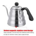 1.2L Stainless New Steel Tea Coffee Drip Pot Hot Water Kettle Teapot With Resin Hand -. 