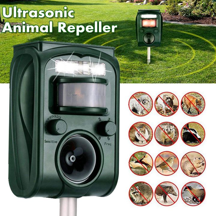 solar ultrasonic Durable animal pest repeller Motion Sensor Bird ...