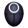 costume Cosplay black · Play Korean netflix Guard 1 Plastic Squid Game Masked Man Mask Halloween Masquerade Prop Lee Jung Jae Same Style. 