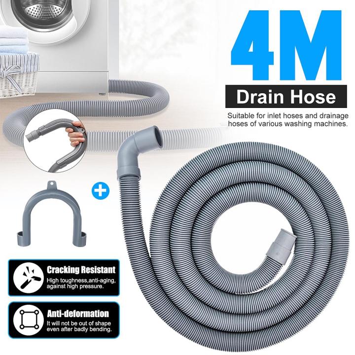 【Year-end Promotion + chic Big Discount】4M Universal Washer Drain Hose Outlet Water Pipe 22mm Washing Machine Dishwasher -