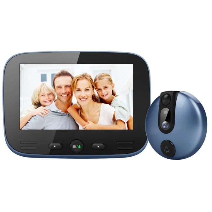 4.3''%20LCD%20New%20Digital%20Door%20Viewer%20Peephole%20Eye%20Doorbell%20Video%20IR%20Camera%20Security%20UK%20-%20Blue%20-%20Image%203