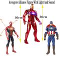 30cm SuperHero Iron Man Avengers Action Figure Toys Endgame HulkBuster Captain America Spiderman boy toy. 