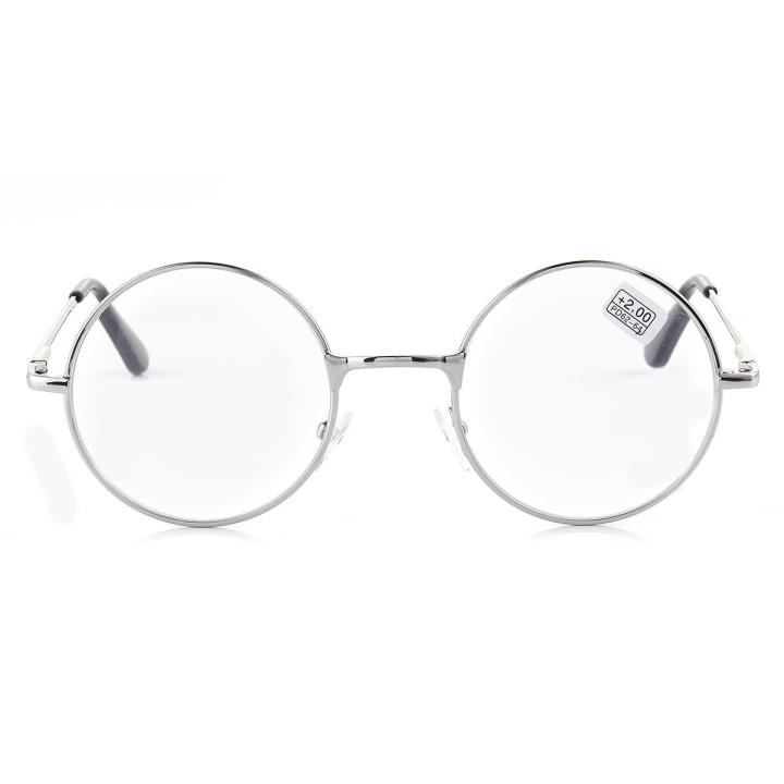 Men Women Round Presbyopic Reading Glasses Metal Frame Flat Mirror men-women-round-presbyopic-reading-glasses-metal-frame-flat-mirror