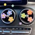 Colorful ra Car Outlet Decoration Aromatherapy Perfume Clip Air Freshener Cute wer Decor Auto Interior Accessories. 