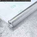 60CMx300 CM Adhesive Vinyl Silver Oil proof Aluminium Foil Stickers For Kitchens Size:. 