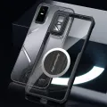 lthmy for Infinix GT 30 Pro Case with Magnetic Self Adhesive Sticker Clear Acrylic Cover.