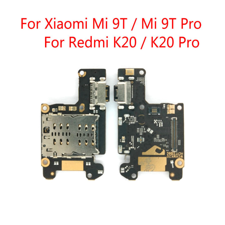 For Xiaomi Mi 9T Mi 9T Pro USB Charging Port Connector Board Parts Flex Cable With Microphone Mic Replacement Parts